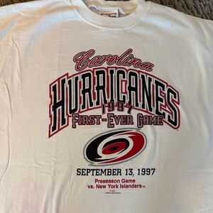 Carolina Hurricanes First - Ever Game White T-Shirt